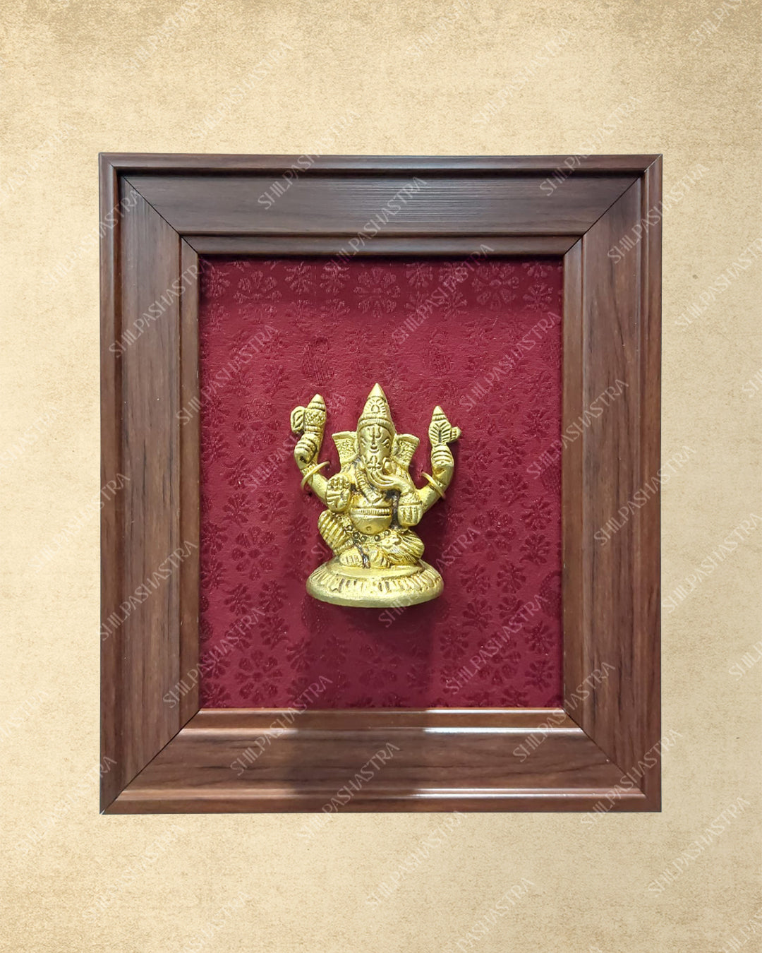 Brass Idol in Fibre Frame