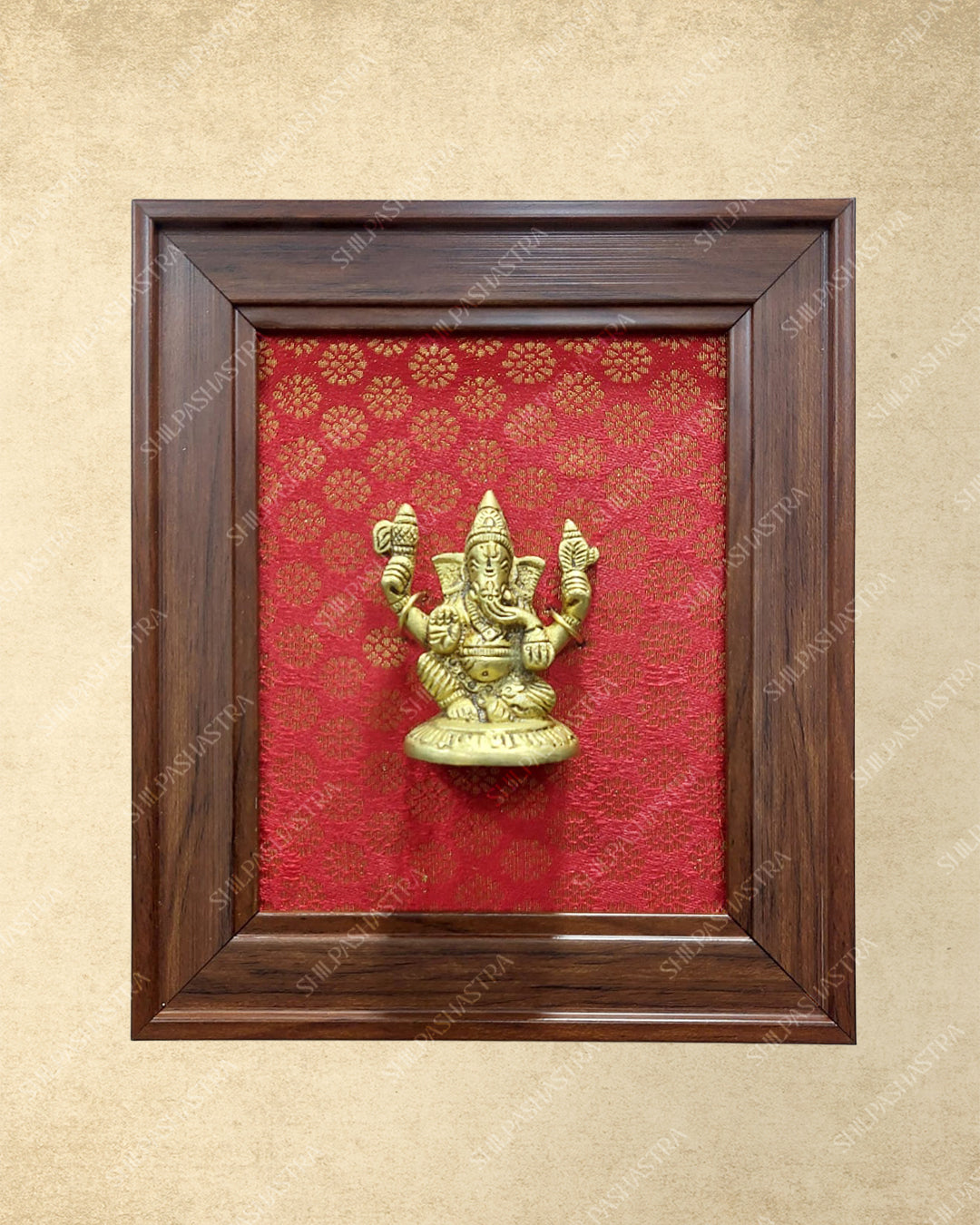 Brass Idol in Fibre Frame
