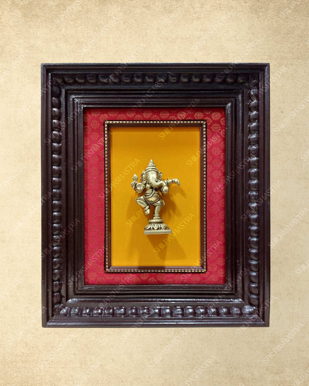 Brass Metal Heritage Frame – Manipuri Style with Vembu Wood