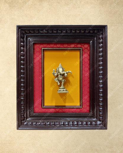 Brass Metal Heritage Frame – Manipuri Style with Vembu Wood