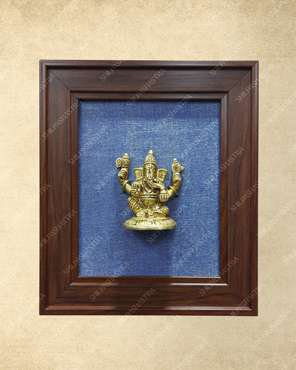 Brass Idol in Fibre Frame