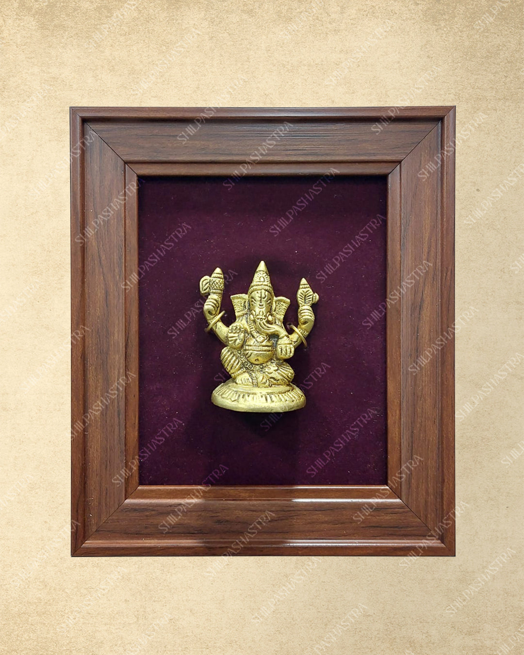 Brass Idol in Fibre Frame
