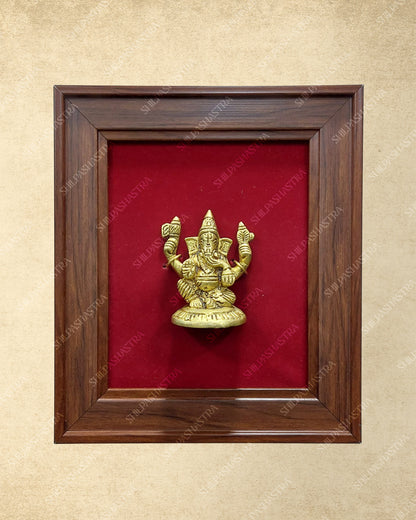Brass Idol in Fibre Frame