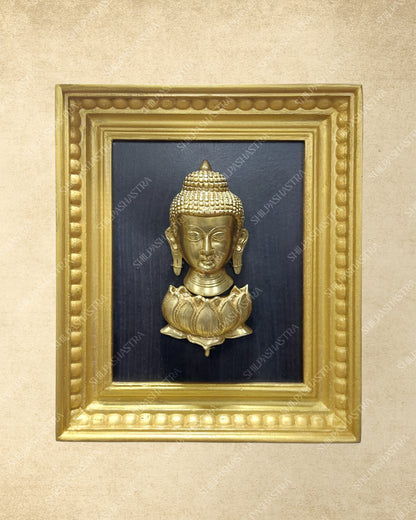 Brass Metal Heritage Frame – Manipuri Style with Vembu Wood