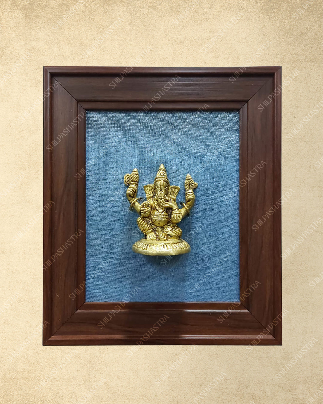 Brass Idol in Fibre Frame