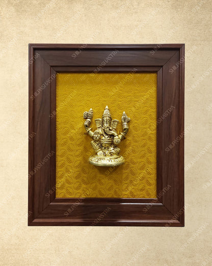 Brass Idol in Fibre Frame
