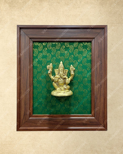 Brass Idol in Fibre Frame