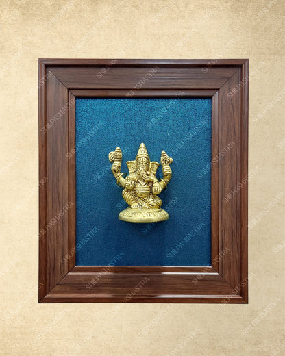 Brass Idol in Fibre Frame