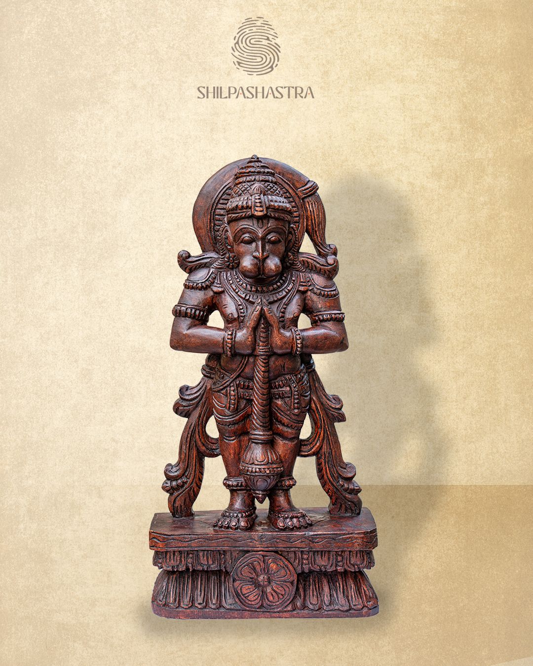 Lord Hanuman in Namaskara Mudra | Handcrafted