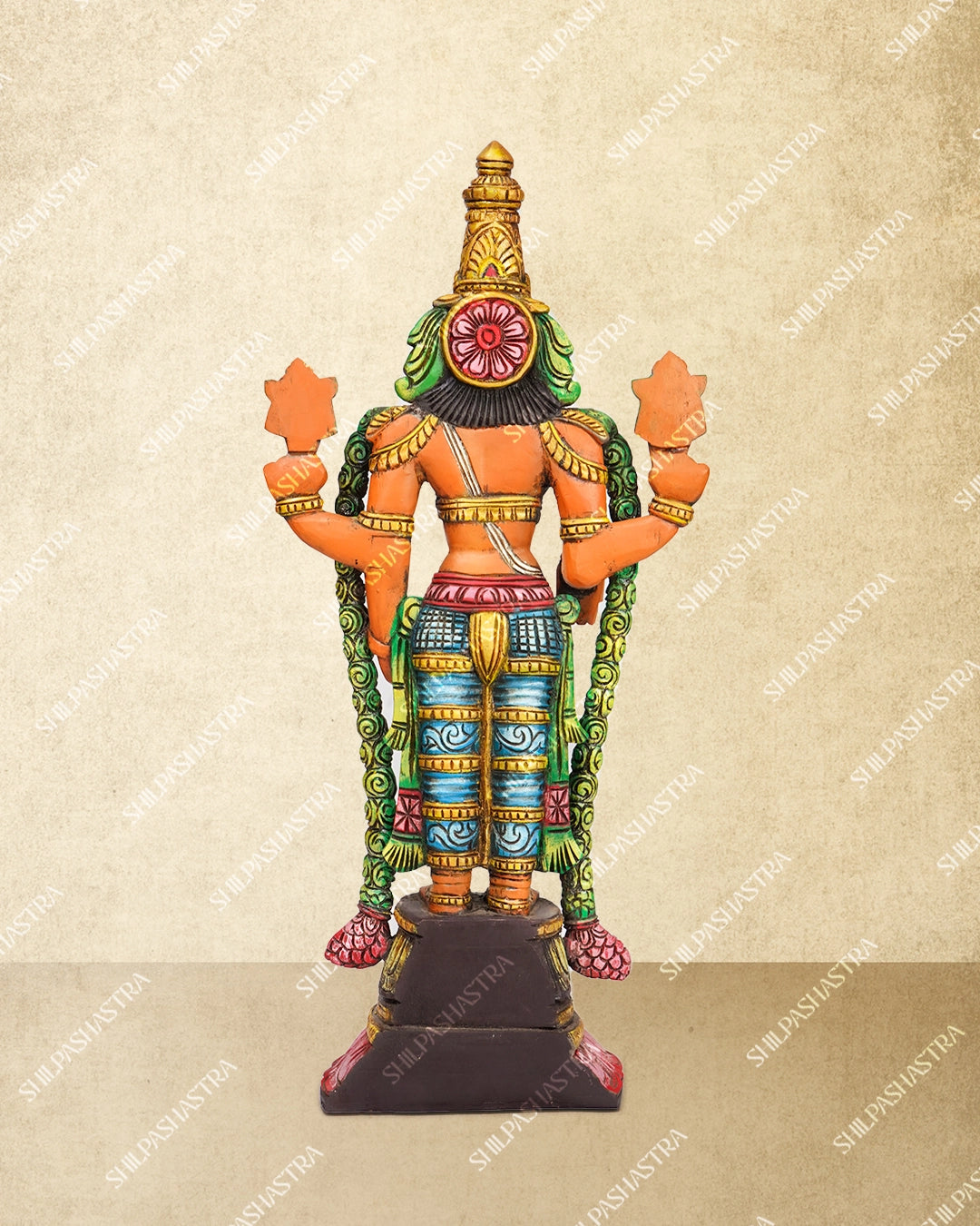 Kalyana Srinivasa Perumal Handcrafted Wooden Idol