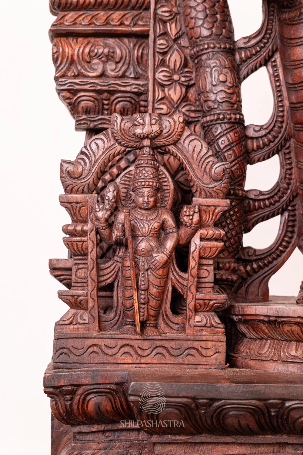 Thiruchendur Murugan | 4-Feet Handcrafted Wooden Idol | Shilpashastra